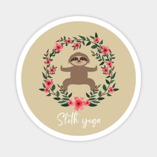 Sloth yoga Magnet